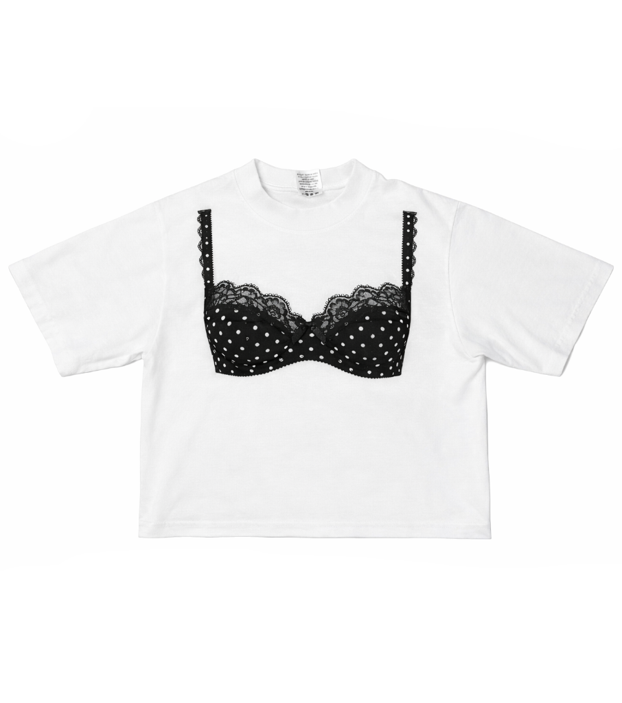 Polka Lace Bra Tee